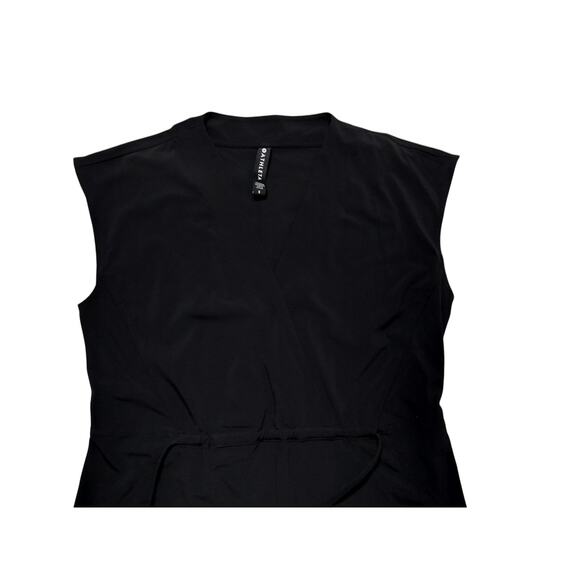 Athleta womens black Marlow V-neck cap sleeve casual romper size S - Picture 3 of 13